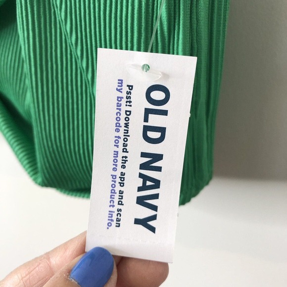 Old Navy NWT Women's Cinched Front Bikini Top Removable Pads in Emerald Reef 2X - Picture 3 of 8